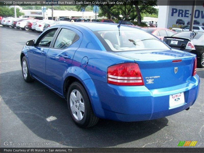 Marathon Blue Pearl / Dark Slate Gray/Light Slate Gray 2008 Dodge Avenger SE