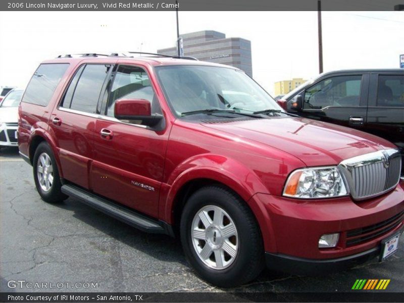 Vivid Red Metallic / Camel 2006 Lincoln Navigator Luxury