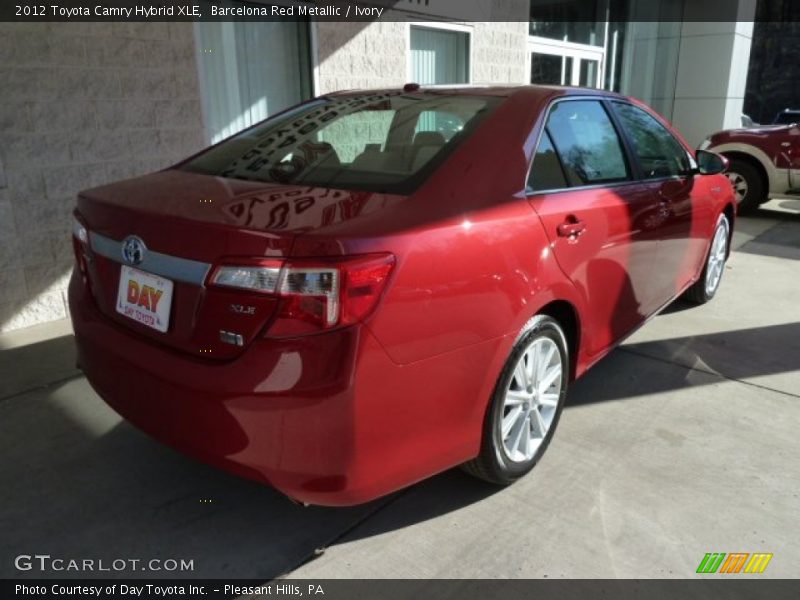Barcelona Red Metallic / Ivory 2012 Toyota Camry Hybrid XLE