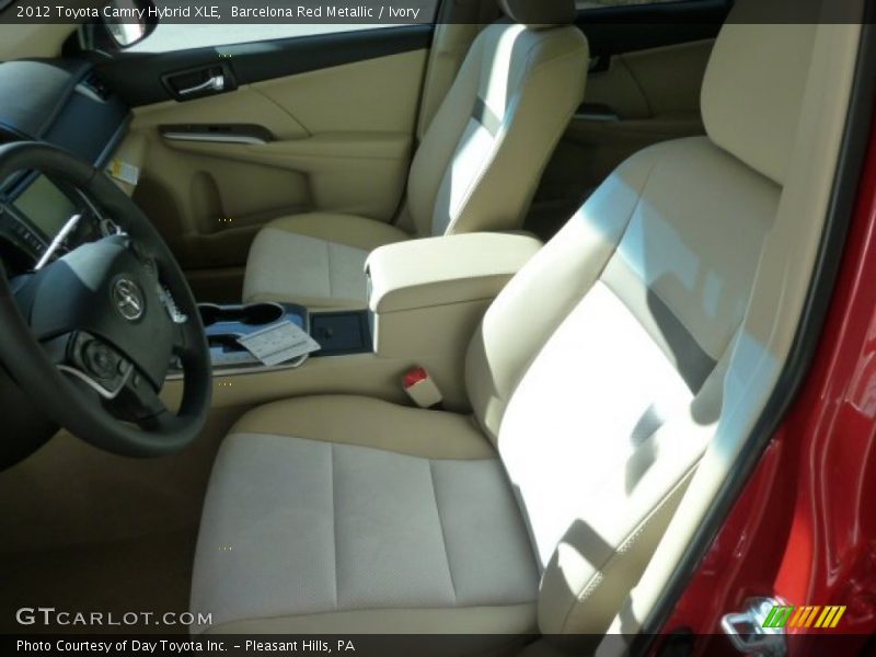 Barcelona Red Metallic / Ivory 2012 Toyota Camry Hybrid XLE