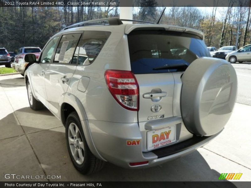 Classic Silver Metallic / Ash 2012 Toyota RAV4 Limited 4WD