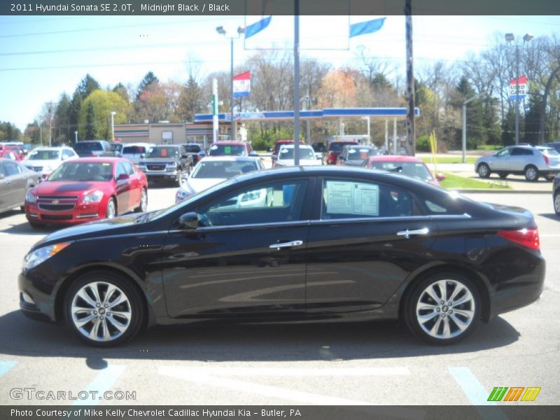 Midnight Black / Black 2011 Hyundai Sonata SE 2.0T