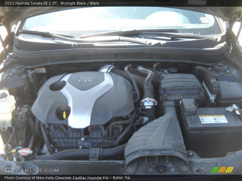 Midnight Black / Black 2011 Hyundai Sonata SE 2.0T