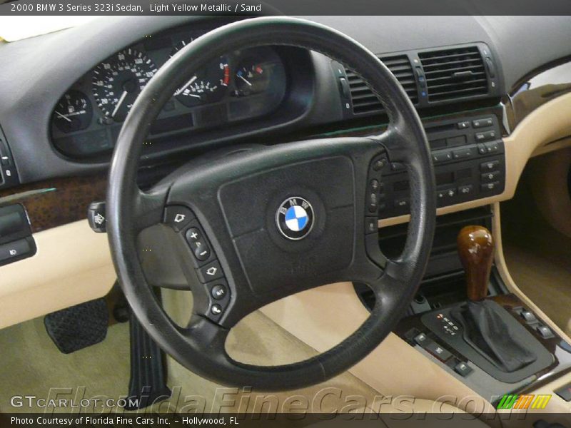Light Yellow Metallic / Sand 2000 BMW 3 Series 323i Sedan