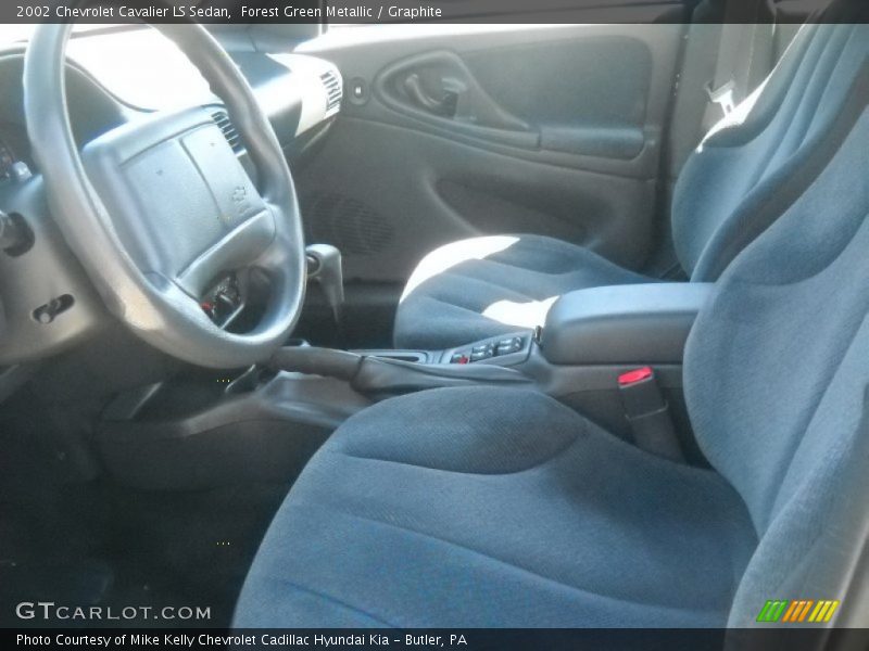 Forest Green Metallic / Graphite 2002 Chevrolet Cavalier LS Sedan