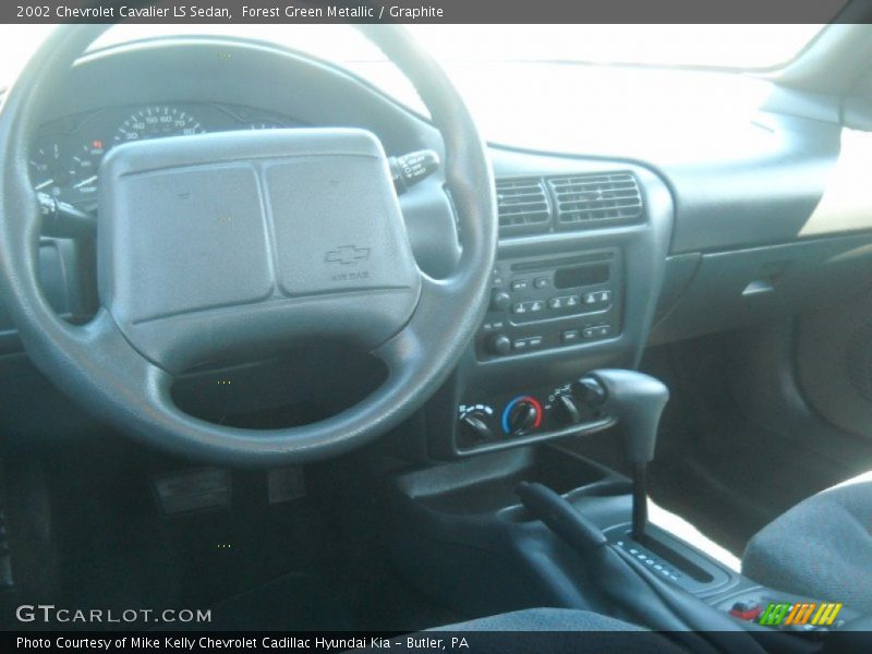 Forest Green Metallic / Graphite 2002 Chevrolet Cavalier LS Sedan