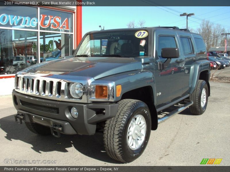 Slate Blue Metallic / Ebony Black 2007 Hummer H3 X
