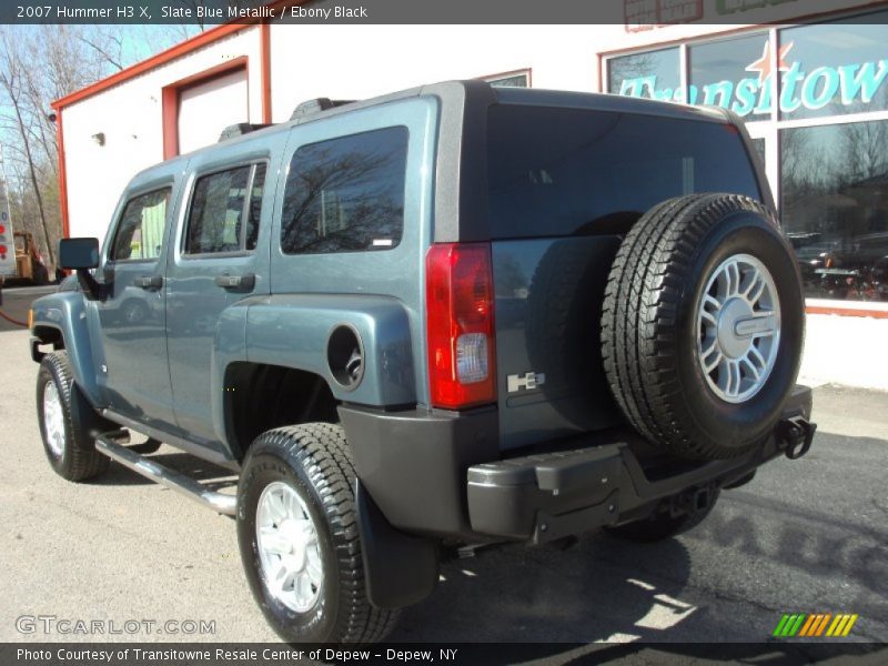 Slate Blue Metallic / Ebony Black 2007 Hummer H3 X