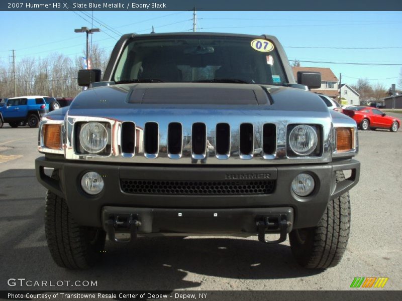 Slate Blue Metallic / Ebony Black 2007 Hummer H3 X