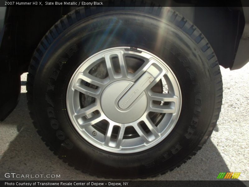 Slate Blue Metallic / Ebony Black 2007 Hummer H3 X
