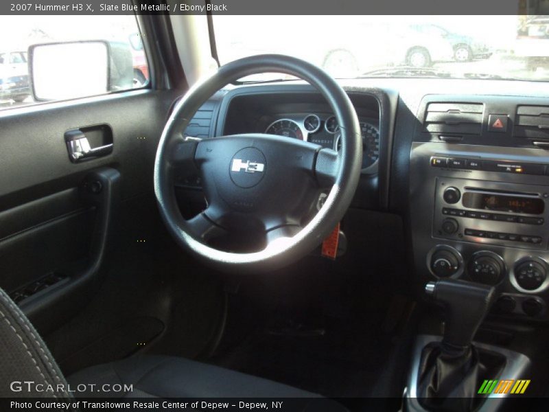 Slate Blue Metallic / Ebony Black 2007 Hummer H3 X
