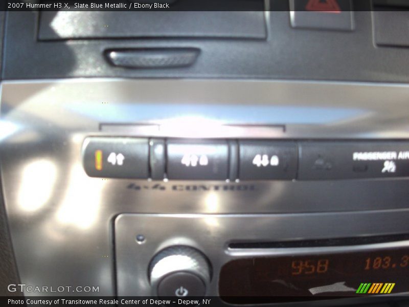 Slate Blue Metallic / Ebony Black 2007 Hummer H3 X