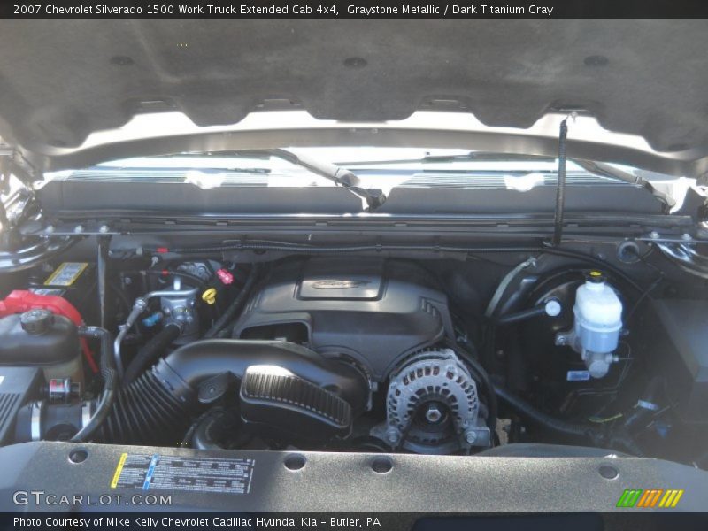 Graystone Metallic / Dark Titanium Gray 2007 Chevrolet Silverado 1500 Work Truck Extended Cab 4x4