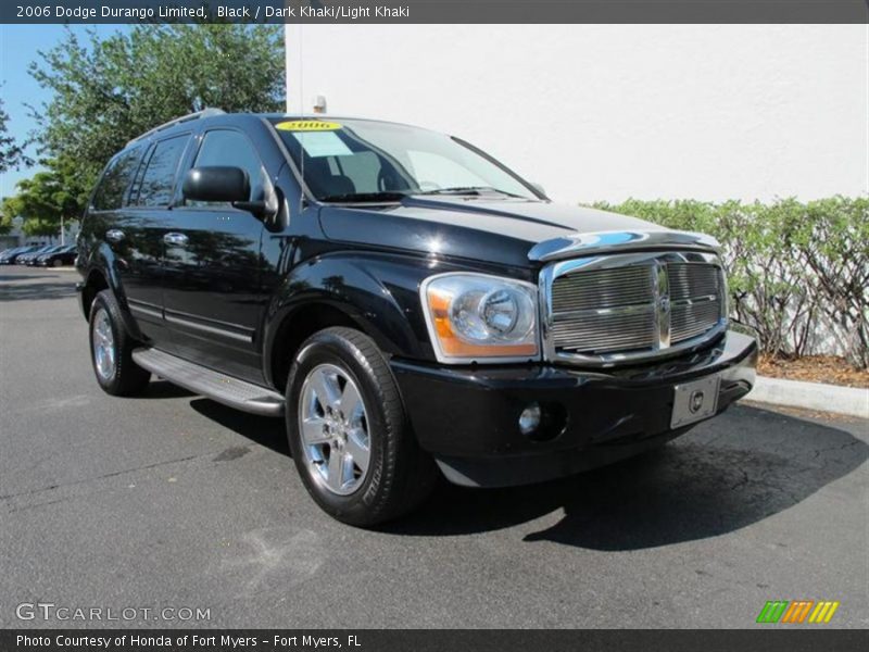 Black / Dark Khaki/Light Khaki 2006 Dodge Durango Limited
