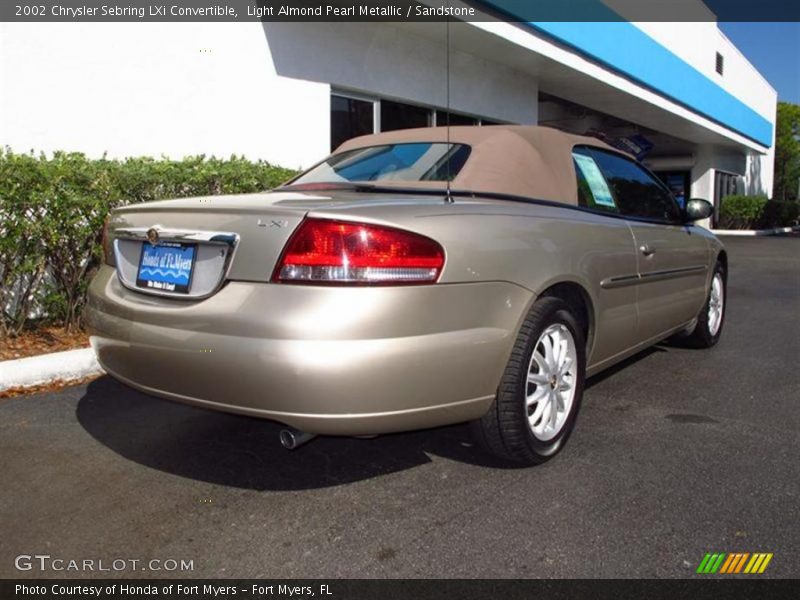 Light Almond Pearl Metallic / Sandstone 2002 Chrysler Sebring LXi Convertible