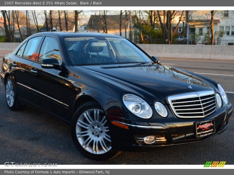 Black / Black 2007 Mercedes-Benz E 350 4Matic Sedan