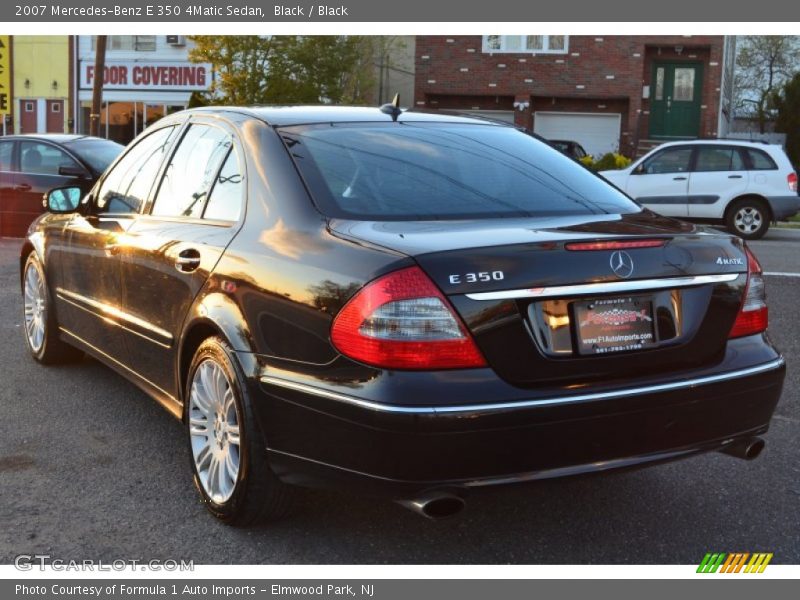 Black / Black 2007 Mercedes-Benz E 350 4Matic Sedan