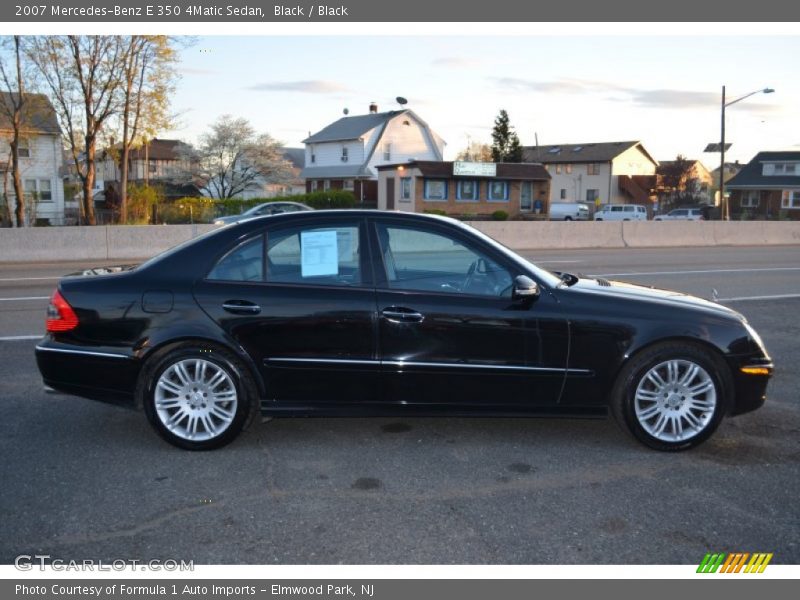 Black / Black 2007 Mercedes-Benz E 350 4Matic Sedan