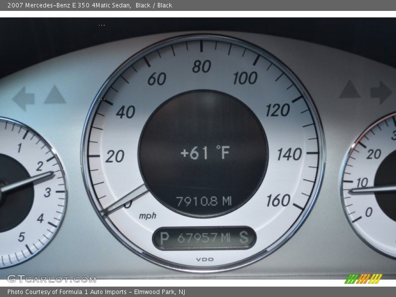Black / Black 2007 Mercedes-Benz E 350 4Matic Sedan