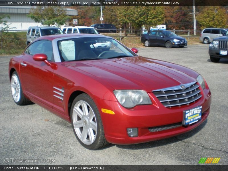 Blaze Red Crystal Pearlcoat / Dark Slate Grey/Medium Slate Grey 2005 Chrysler Crossfire Limited Coupe