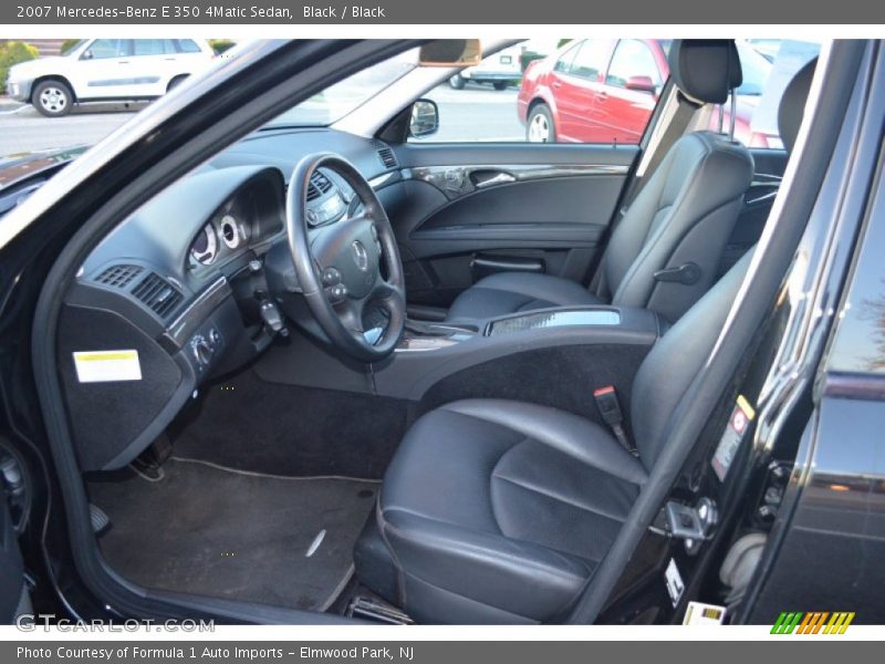 Black / Black 2007 Mercedes-Benz E 350 4Matic Sedan