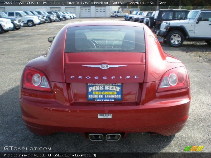 Blaze Red Crystal Pearlcoat / Dark Slate Grey/Medium Slate Grey 2005 Chrysler Crossfire Limited Coupe