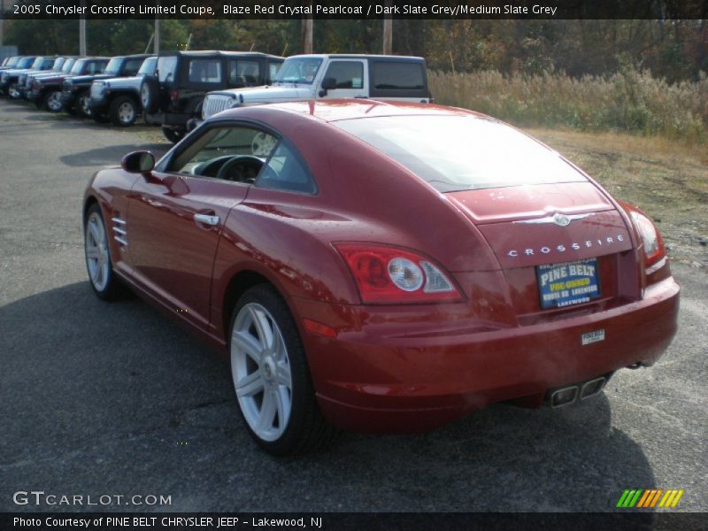 Blaze Red Crystal Pearlcoat / Dark Slate Grey/Medium Slate Grey 2005 Chrysler Crossfire Limited Coupe