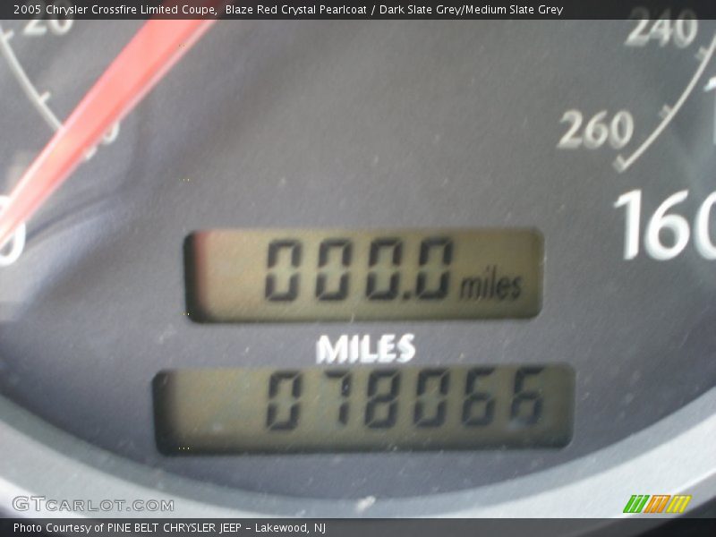 Blaze Red Crystal Pearlcoat / Dark Slate Grey/Medium Slate Grey 2005 Chrysler Crossfire Limited Coupe