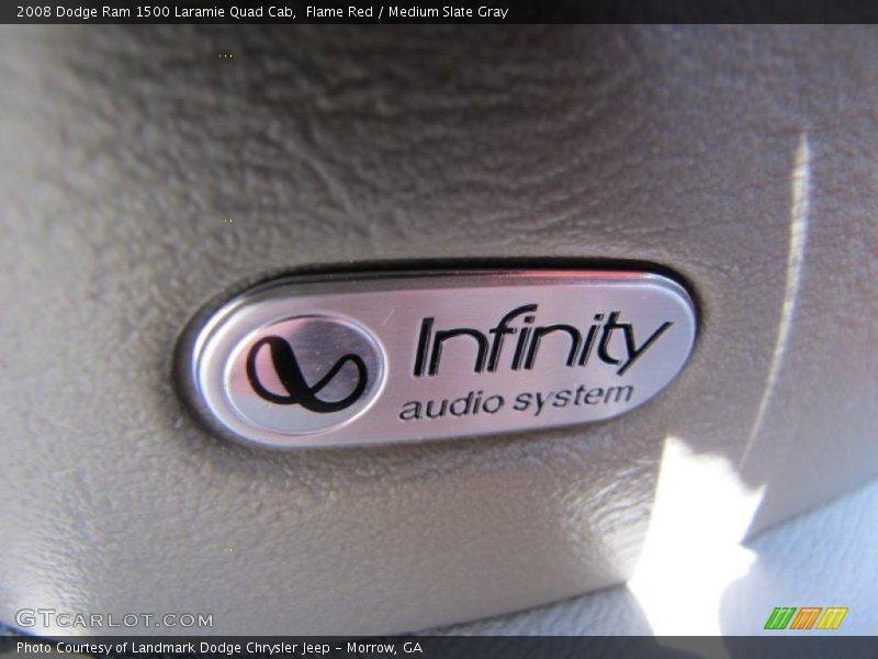 Flame Red / Medium Slate Gray 2008 Dodge Ram 1500 Laramie Quad Cab