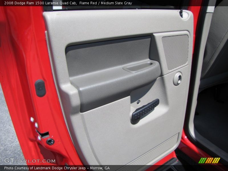 Flame Red / Medium Slate Gray 2008 Dodge Ram 1500 Laramie Quad Cab