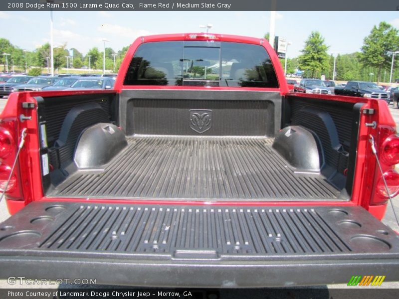 Flame Red / Medium Slate Gray 2008 Dodge Ram 1500 Laramie Quad Cab