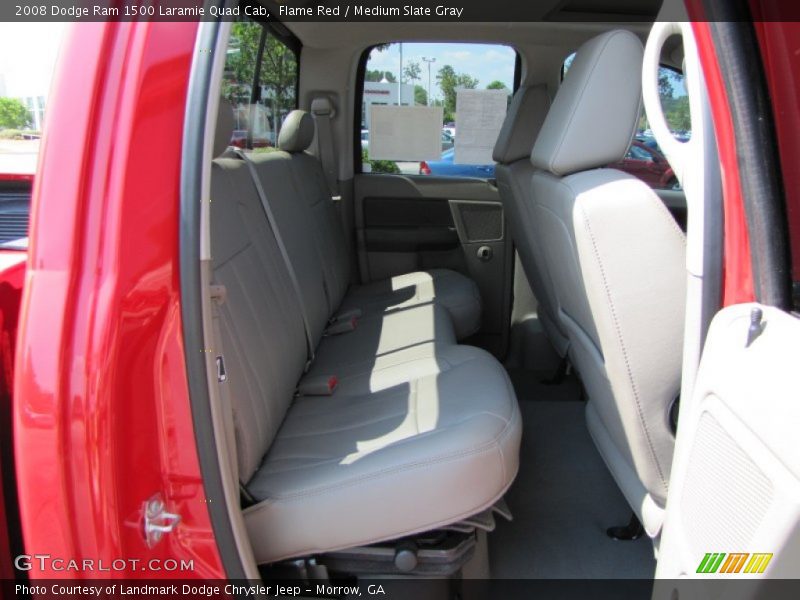 Flame Red / Medium Slate Gray 2008 Dodge Ram 1500 Laramie Quad Cab
