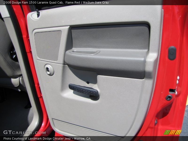 Flame Red / Medium Slate Gray 2008 Dodge Ram 1500 Laramie Quad Cab