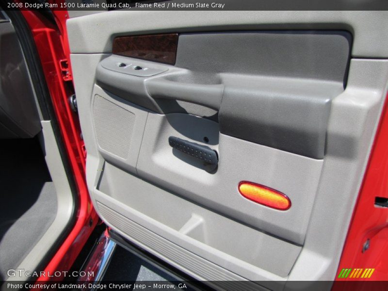 Flame Red / Medium Slate Gray 2008 Dodge Ram 1500 Laramie Quad Cab