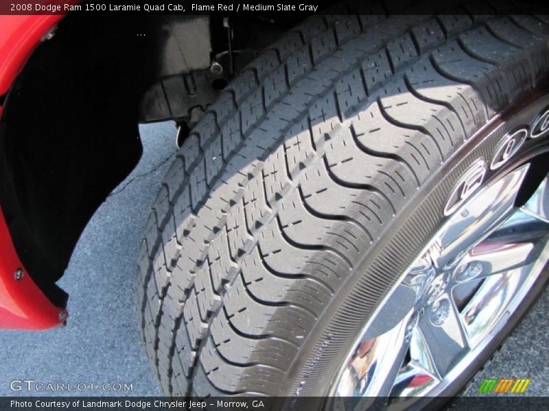 Flame Red / Medium Slate Gray 2008 Dodge Ram 1500 Laramie Quad Cab