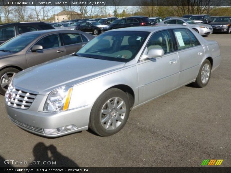 Radiant Silver Metallic / Ebony 2011 Cadillac DTS Premium