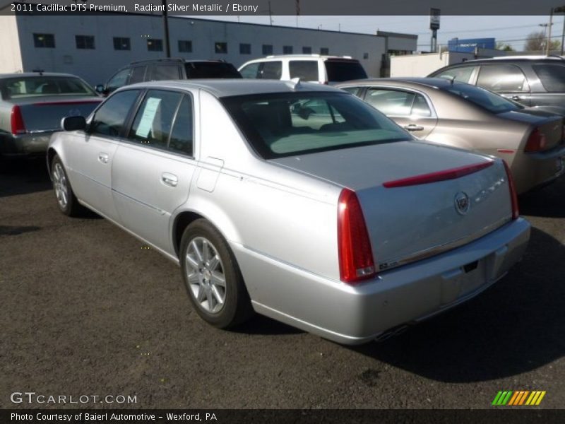 Radiant Silver Metallic / Ebony 2011 Cadillac DTS Premium