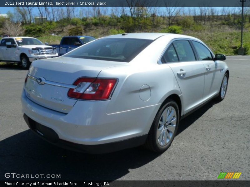 Ingot Silver / Charcoal Black 2012 Ford Taurus Limited