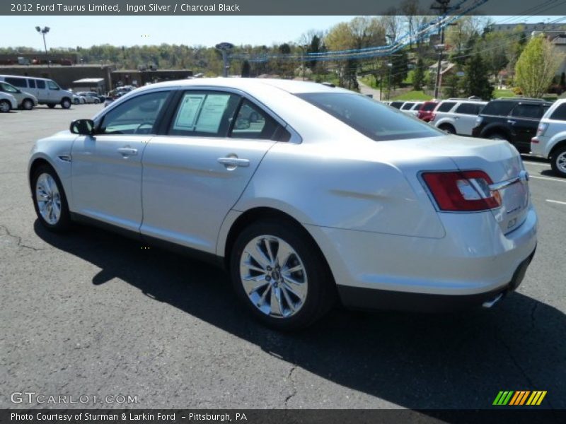 Ingot Silver / Charcoal Black 2012 Ford Taurus Limited