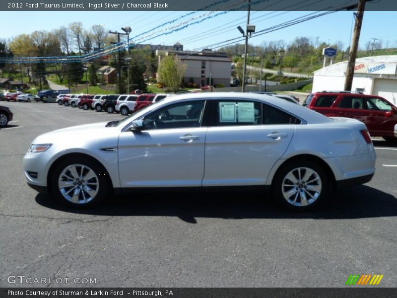 Ingot Silver / Charcoal Black 2012 Ford Taurus Limited