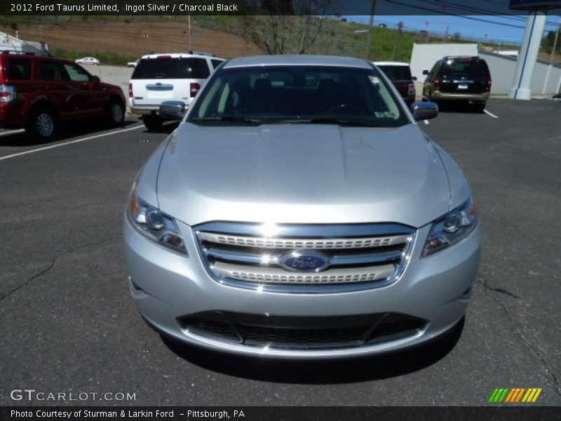 Ingot Silver / Charcoal Black 2012 Ford Taurus Limited