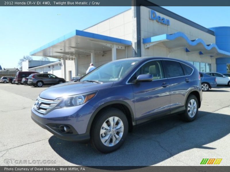 Twilight Blue Metallic / Gray 2012 Honda CR-V EX 4WD
