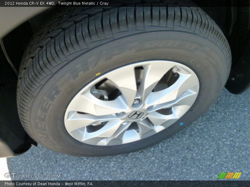 Twilight Blue Metallic / Gray 2012 Honda CR-V EX 4WD