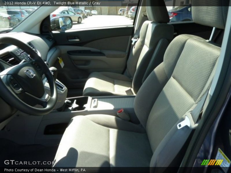 Twilight Blue Metallic / Gray 2012 Honda CR-V EX 4WD