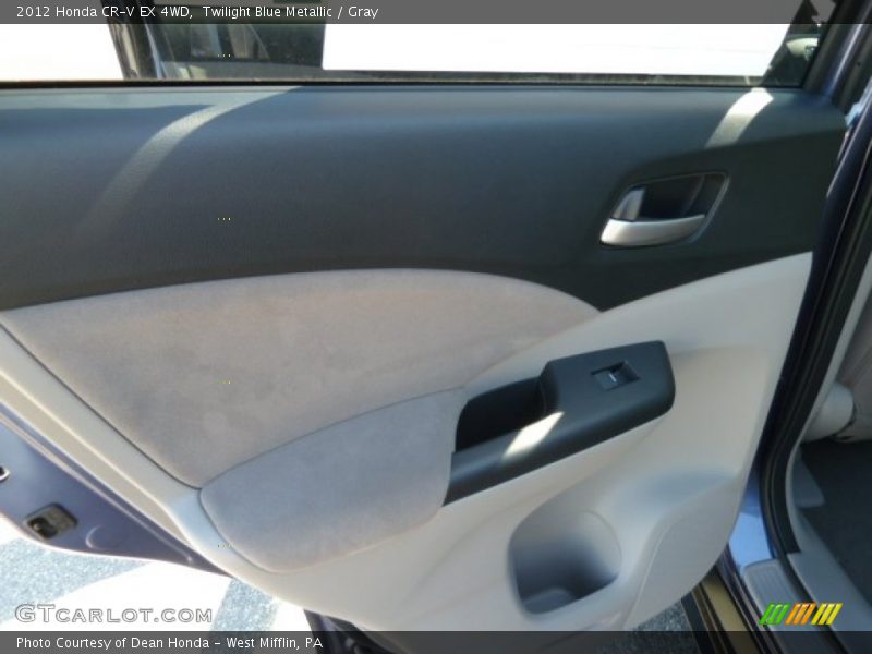 Twilight Blue Metallic / Gray 2012 Honda CR-V EX 4WD