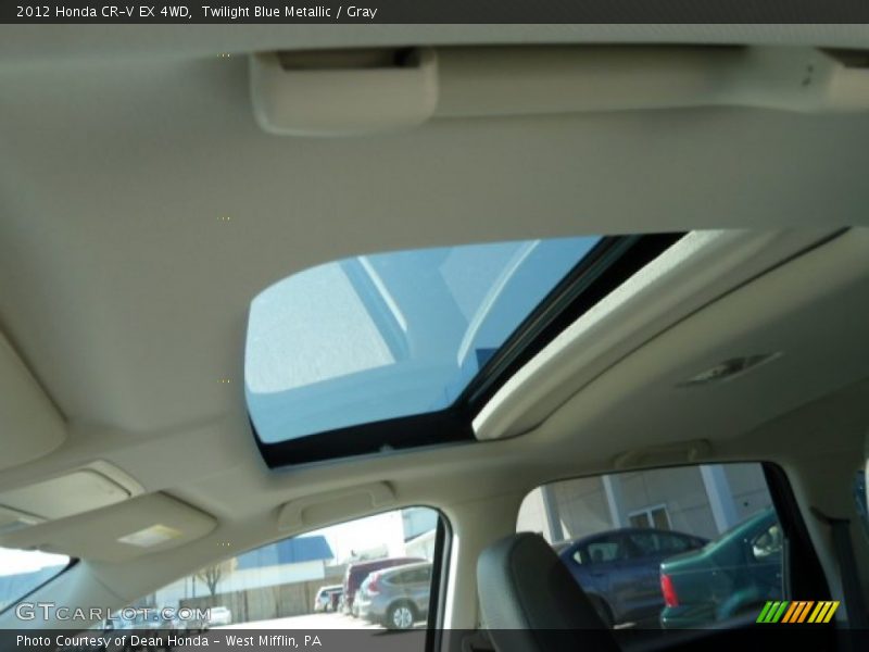 Twilight Blue Metallic / Gray 2012 Honda CR-V EX 4WD