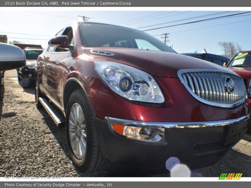 Red Jewel Tintcoat / Cashmere/Cocoa 2010 Buick Enclave CXL AWD