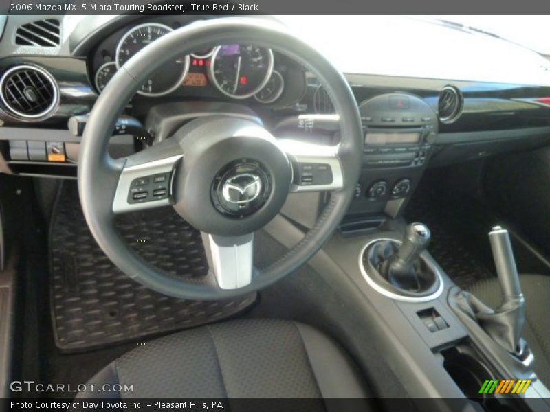 True Red / Black 2006 Mazda MX-5 Miata Touring Roadster