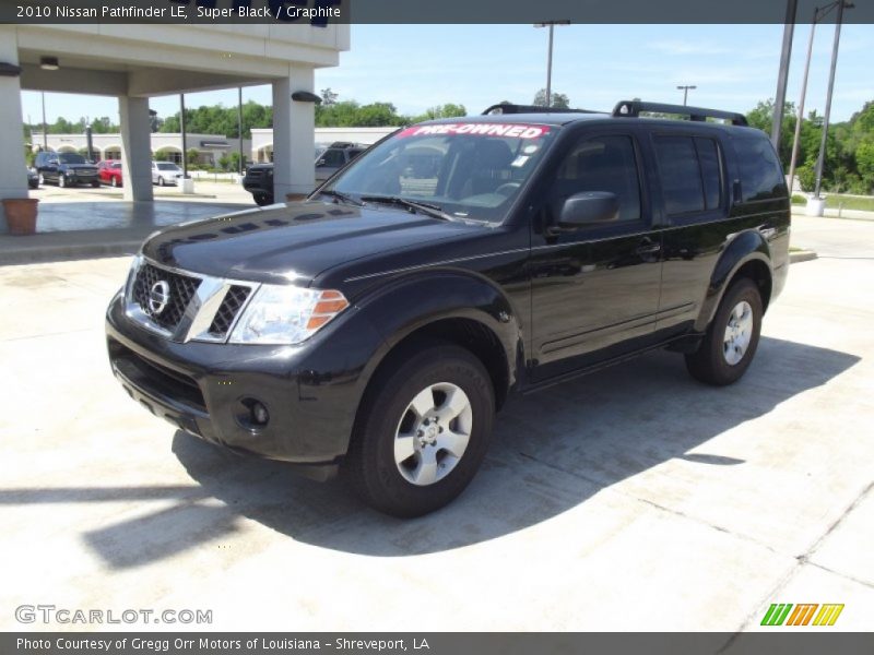 Super Black / Graphite 2010 Nissan Pathfinder LE