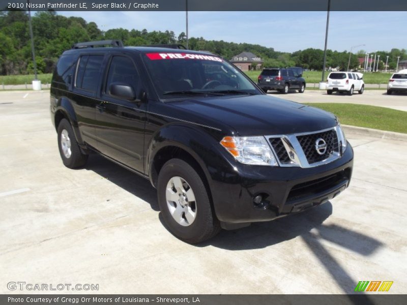 Super Black / Graphite 2010 Nissan Pathfinder LE